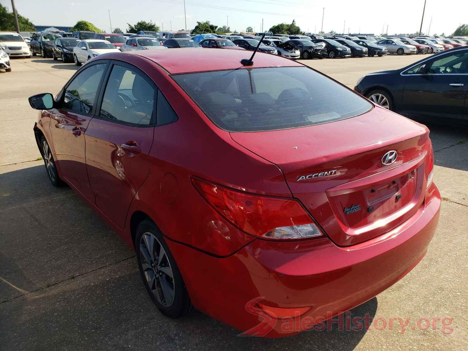 KMHCU4AE0GU050303 2016 HYUNDAI ACCENT