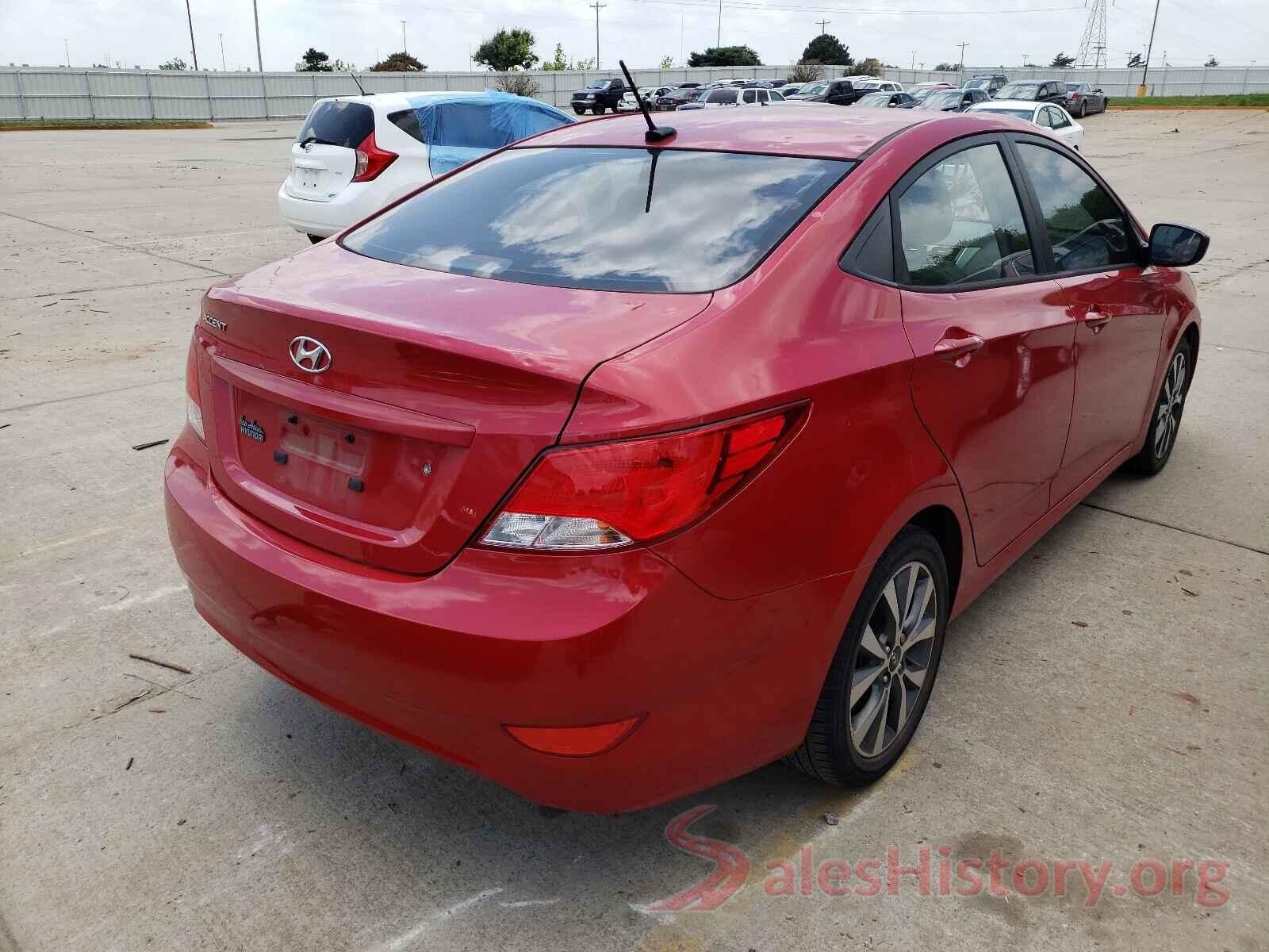 KMHCU4AE0GU050303 2016 HYUNDAI ACCENT