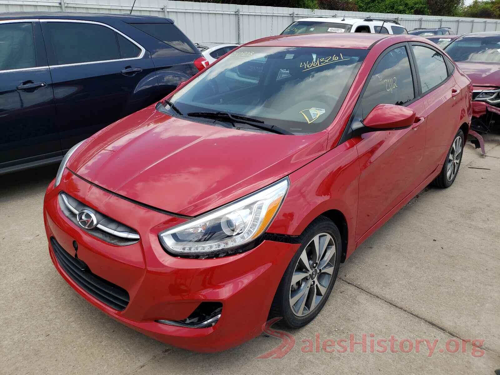 KMHCU4AE0GU050303 2016 HYUNDAI ACCENT