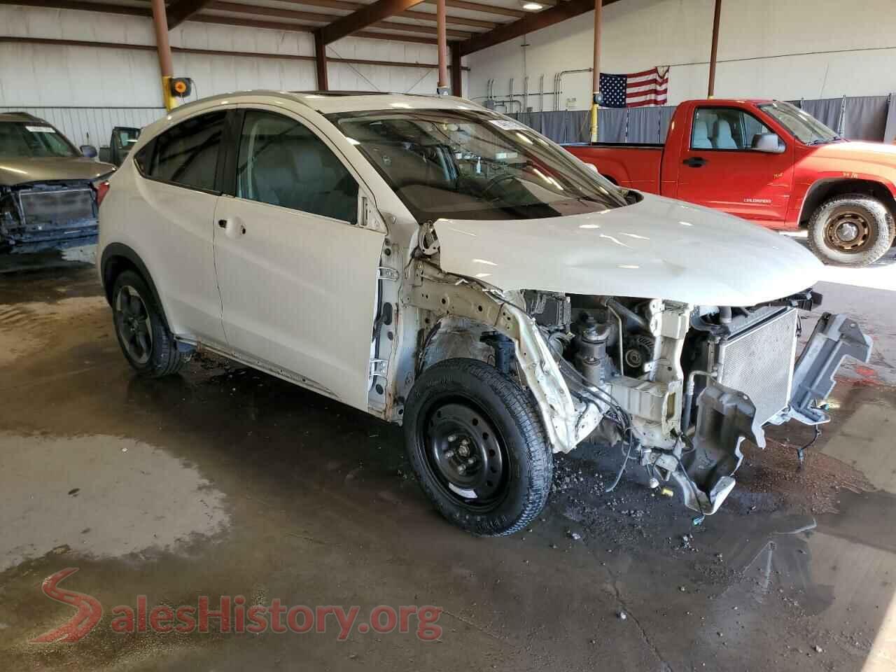 2018 HONDA HR-V VIN 3CZRU6H73JM708011, rear 3/4 view