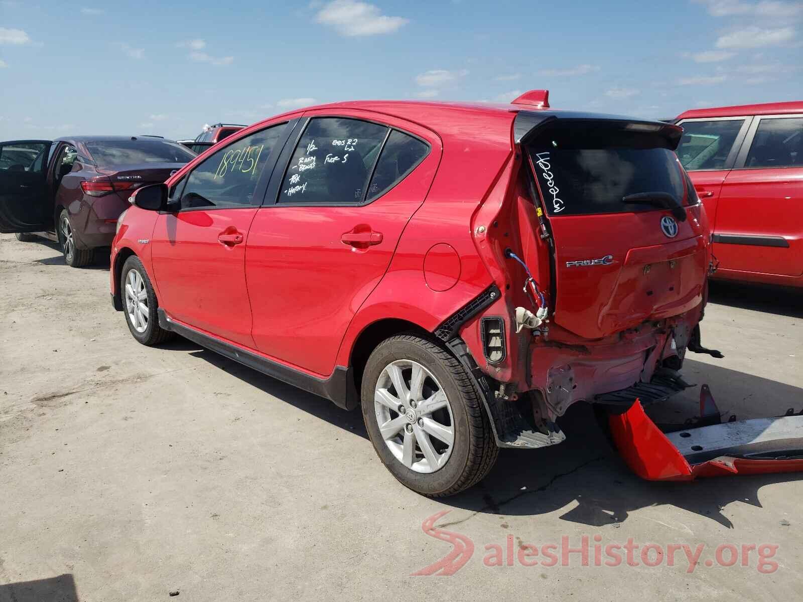 JTDKDTB30H1592947 2017 TOYOTA PRIUS