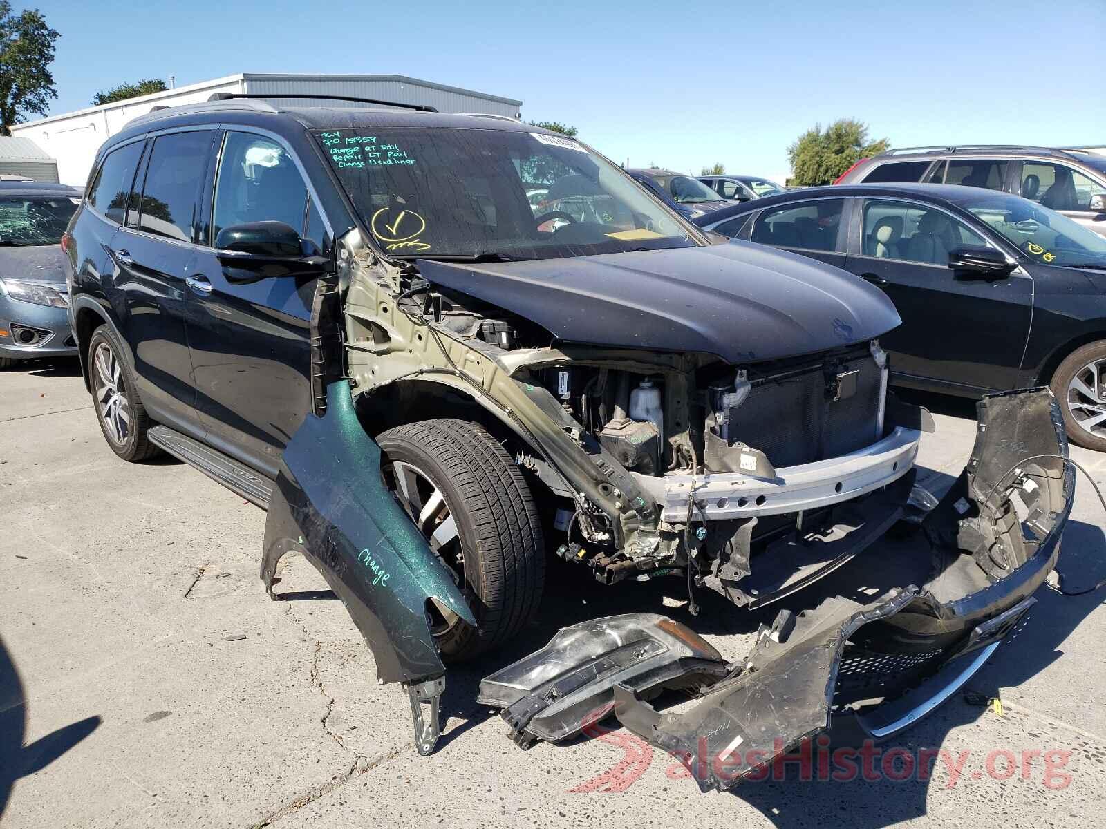 5FNYF5H93GB057662 2016 HONDA PILOT