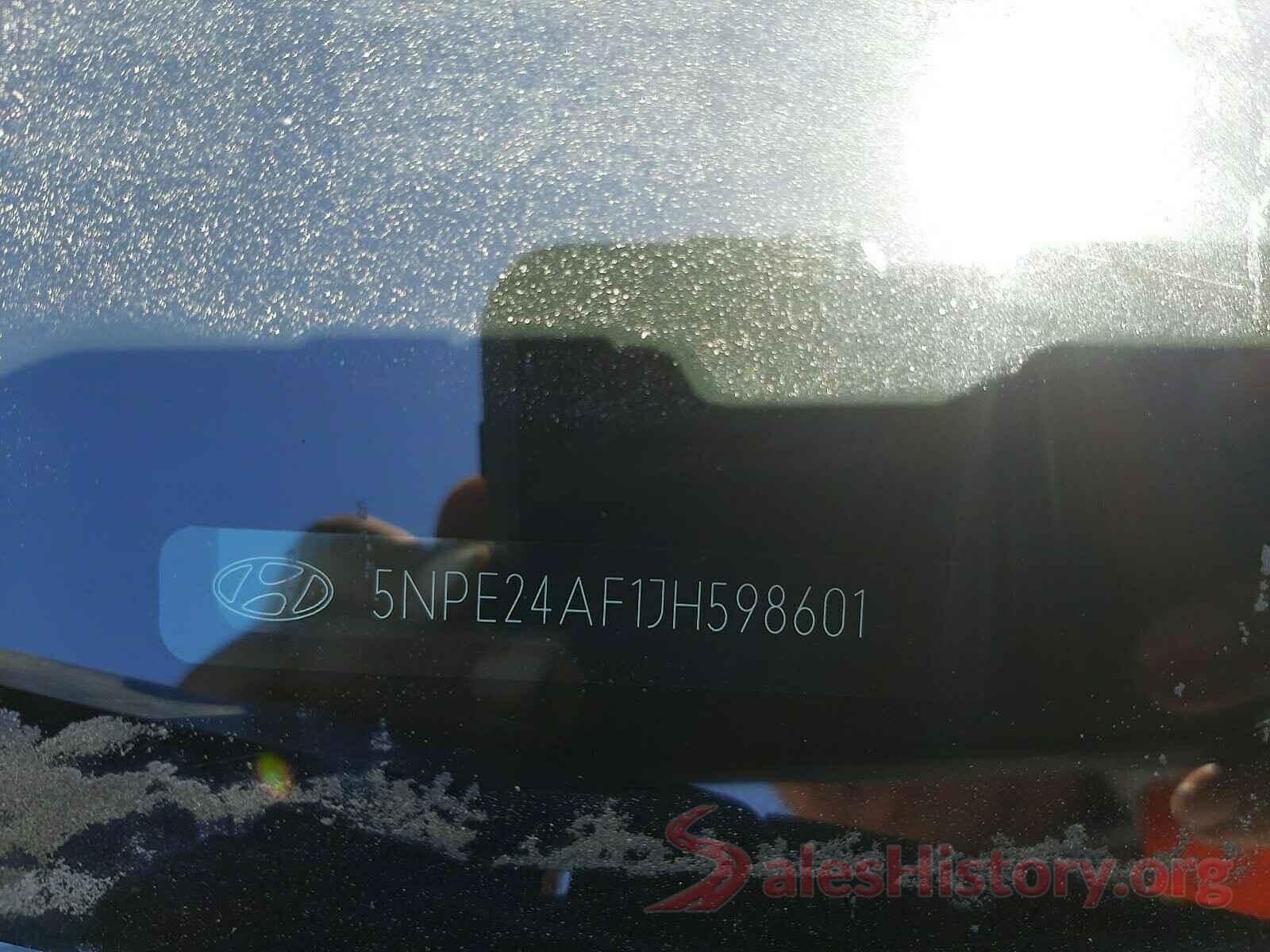 5NPE24AF1JH598601 2018 HYUNDAI SONATA