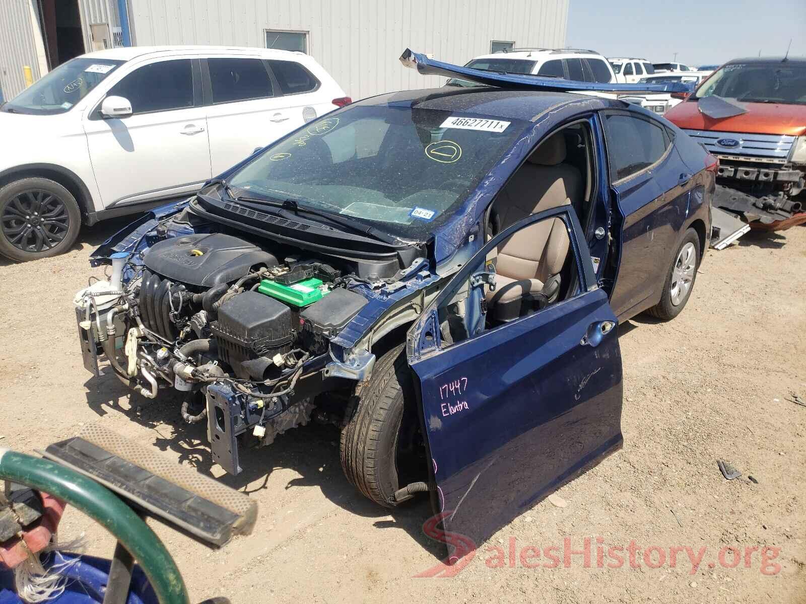 5NPDH4AE6GH781289 2016 HYUNDAI ELANTRA