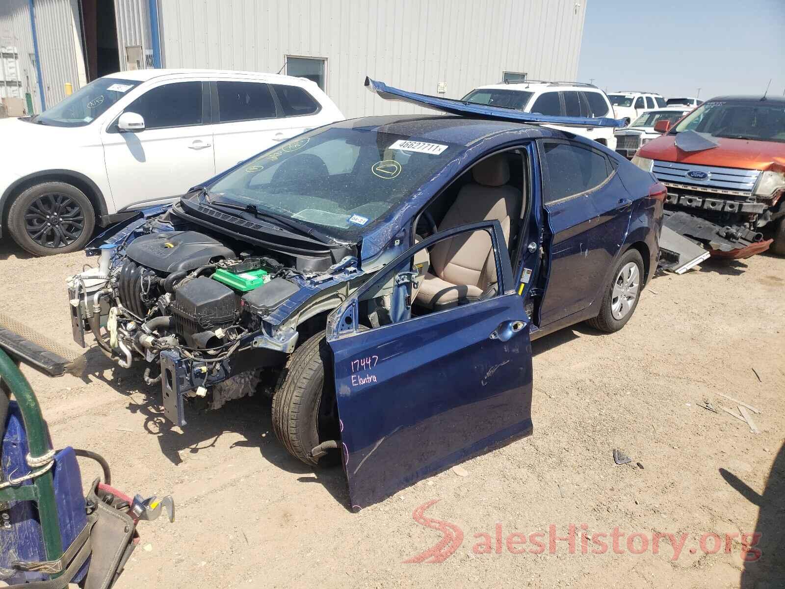 5NPDH4AE6GH781289 2016 HYUNDAI ELANTRA