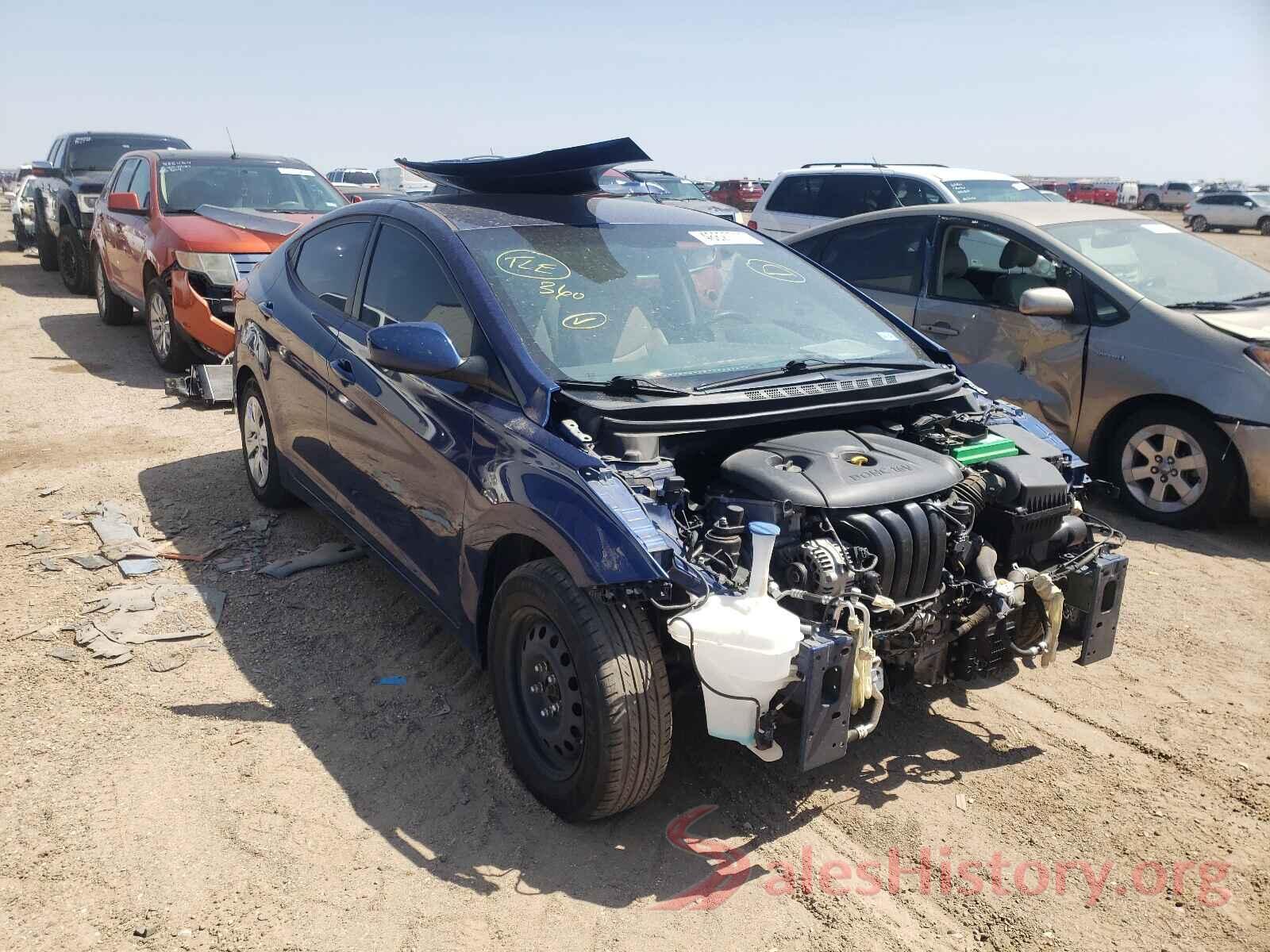 5NPDH4AE6GH781289 2016 HYUNDAI ELANTRA