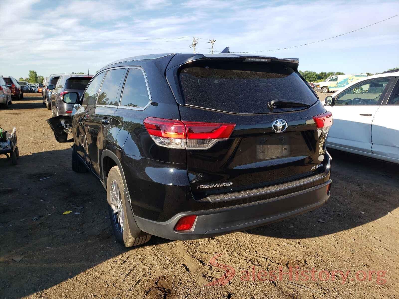 5TDJZRFH2KS594537 2019 TOYOTA HIGHLANDER