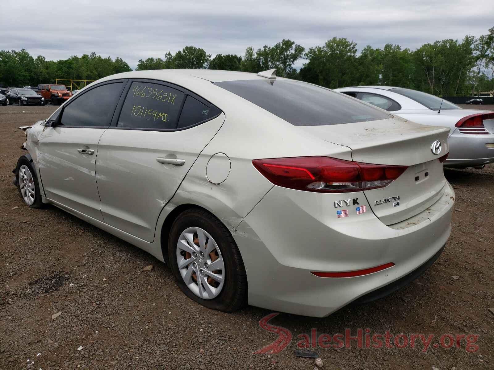 5NPD74LF5HH166064 2017 HYUNDAI ELANTRA