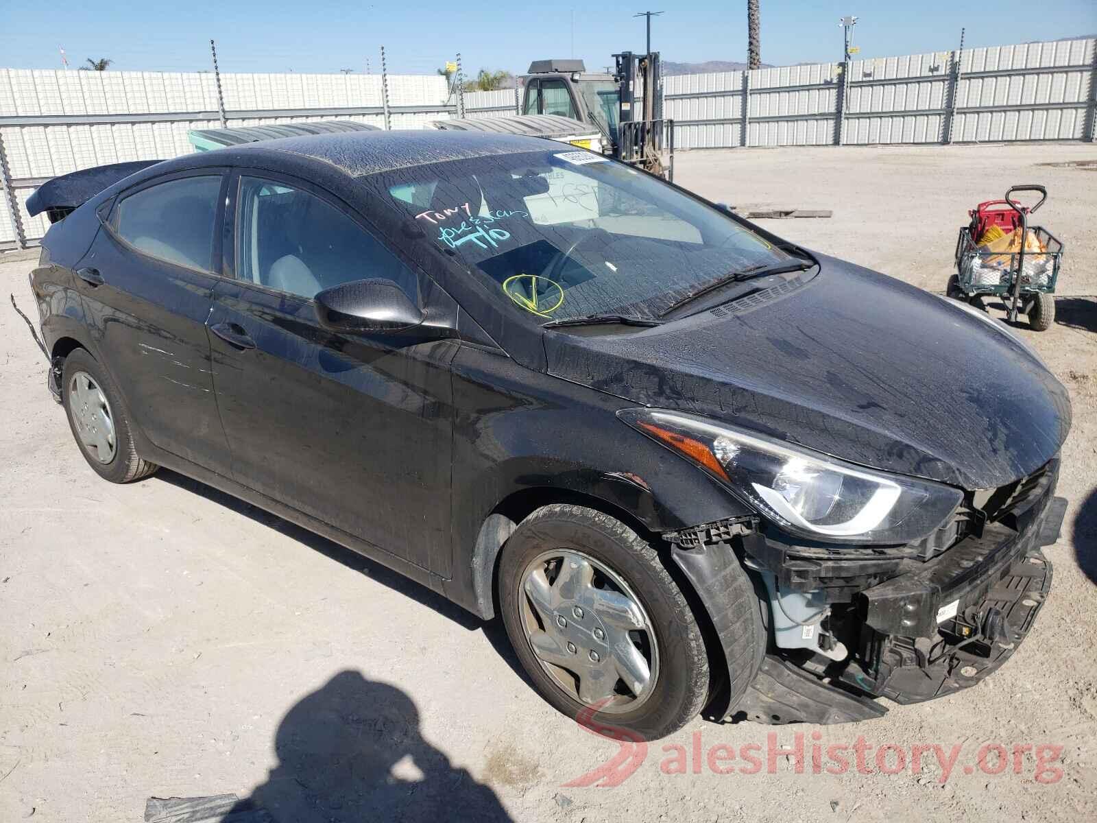 5NPDH4AE9GH784770 2016 HYUNDAI ELANTRA