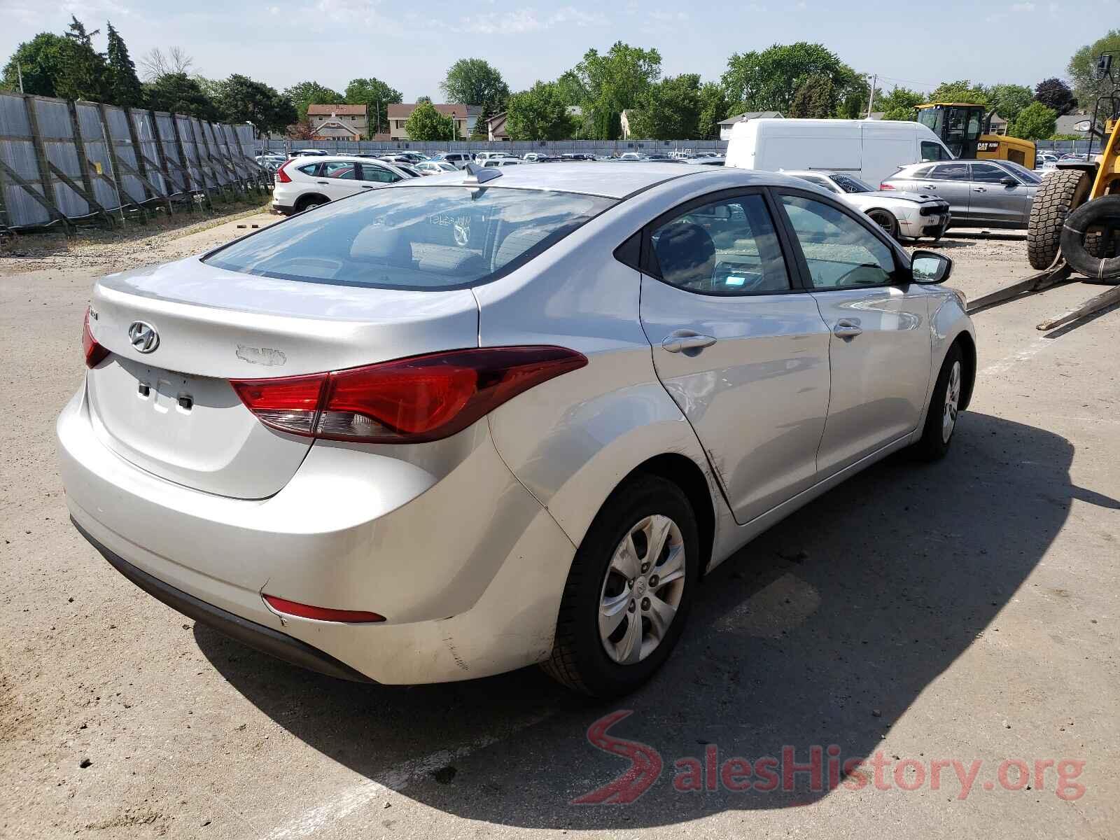 5NPDH4AEXGH709091 2016 HYUNDAI ELANTRA