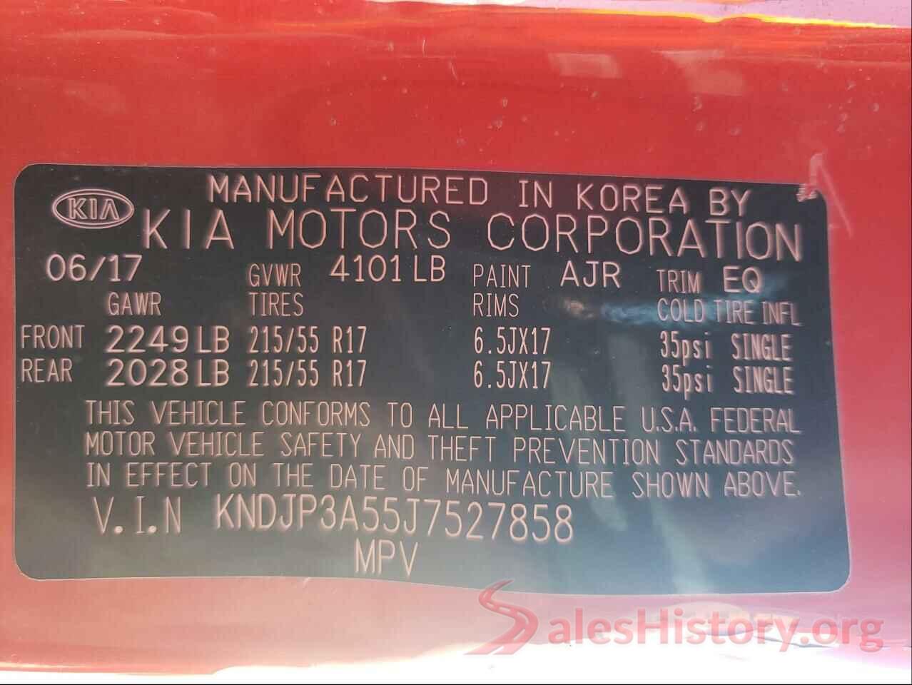 KNDJP3A55J7527858 2018 KIA SOUL