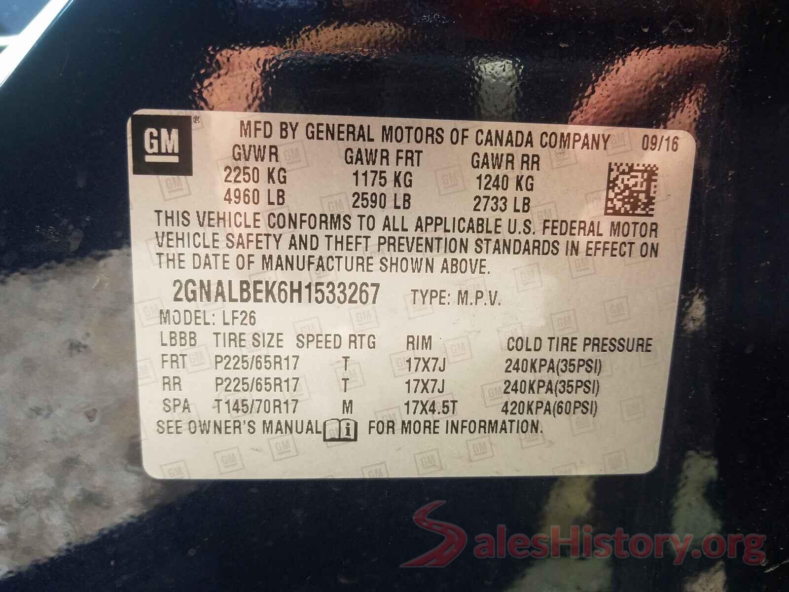 2GNALBEK6H1533267 2017 CHEVROLET EQUINOX