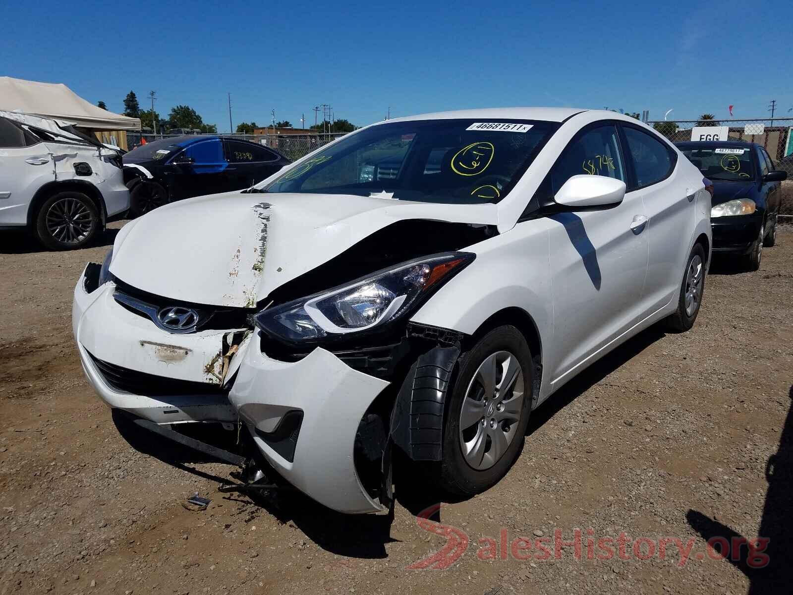 5NPDH4AE1GH787551 2016 HYUNDAI ELANTRA