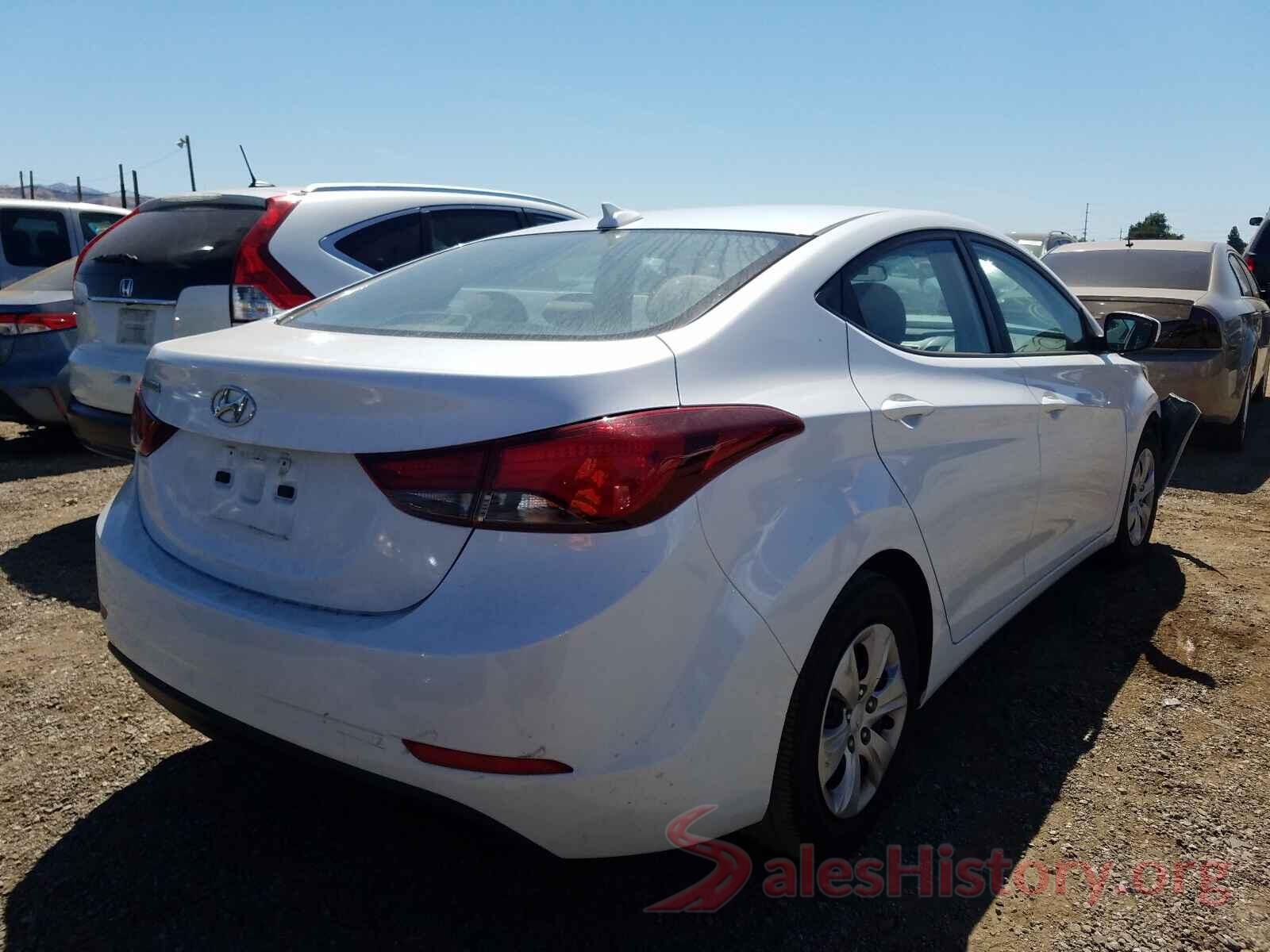 5NPDH4AE1GH787551 2016 HYUNDAI ELANTRA