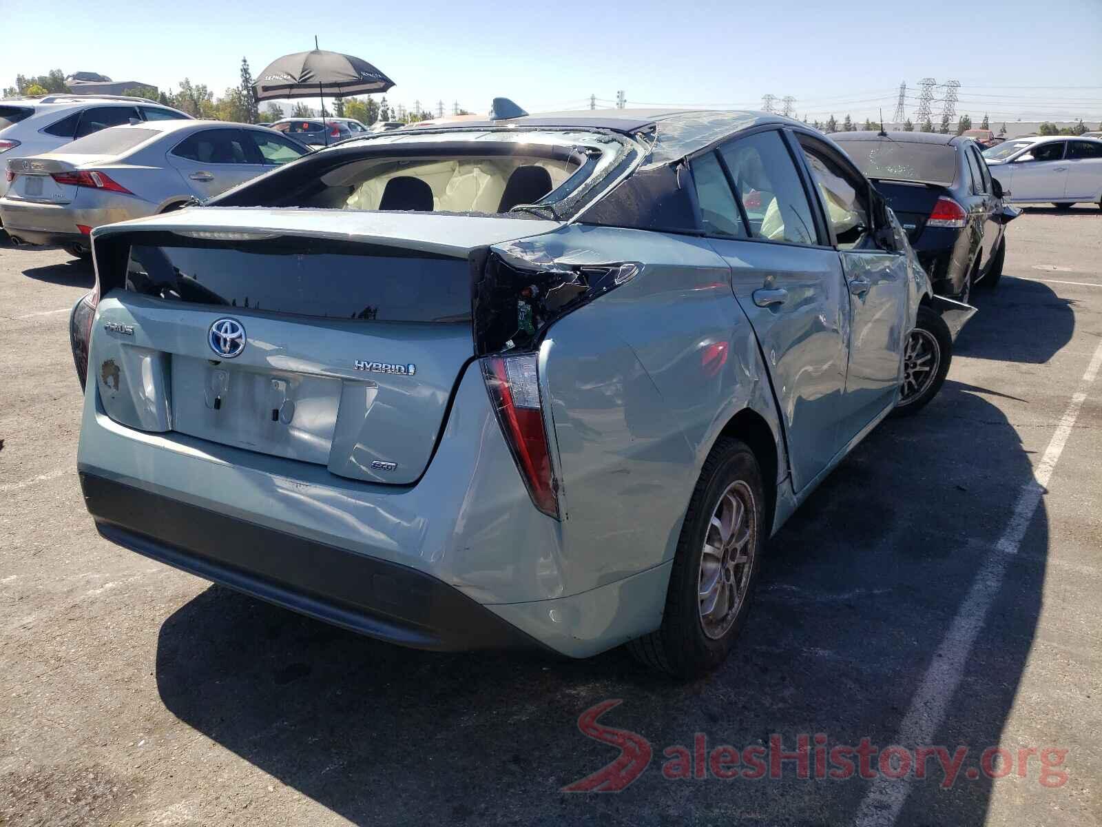 JTDKARFU4H3046526 2017 TOYOTA PRIUS