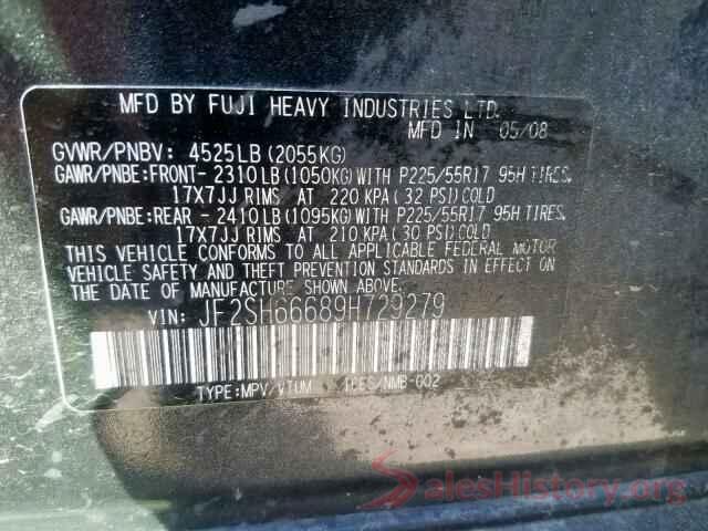 JF2SH66689H729279 2009 SUBARU FORESTER