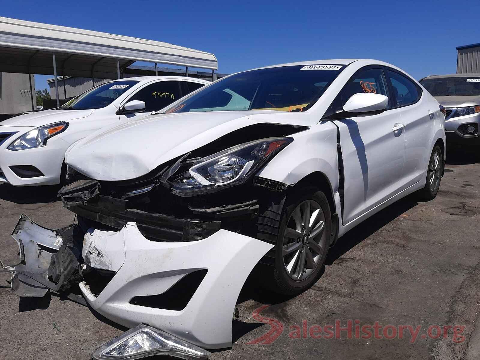 5NPDH4AE2GH659786 2016 HYUNDAI ELANTRA