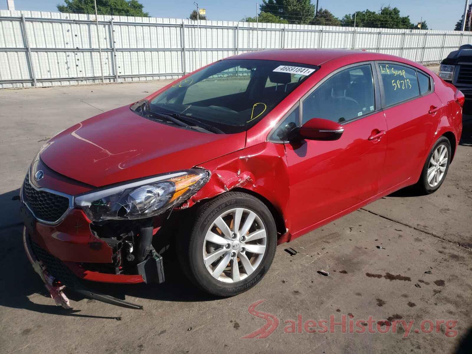 KNAFX4A68G5549763 2016 KIA FORTE