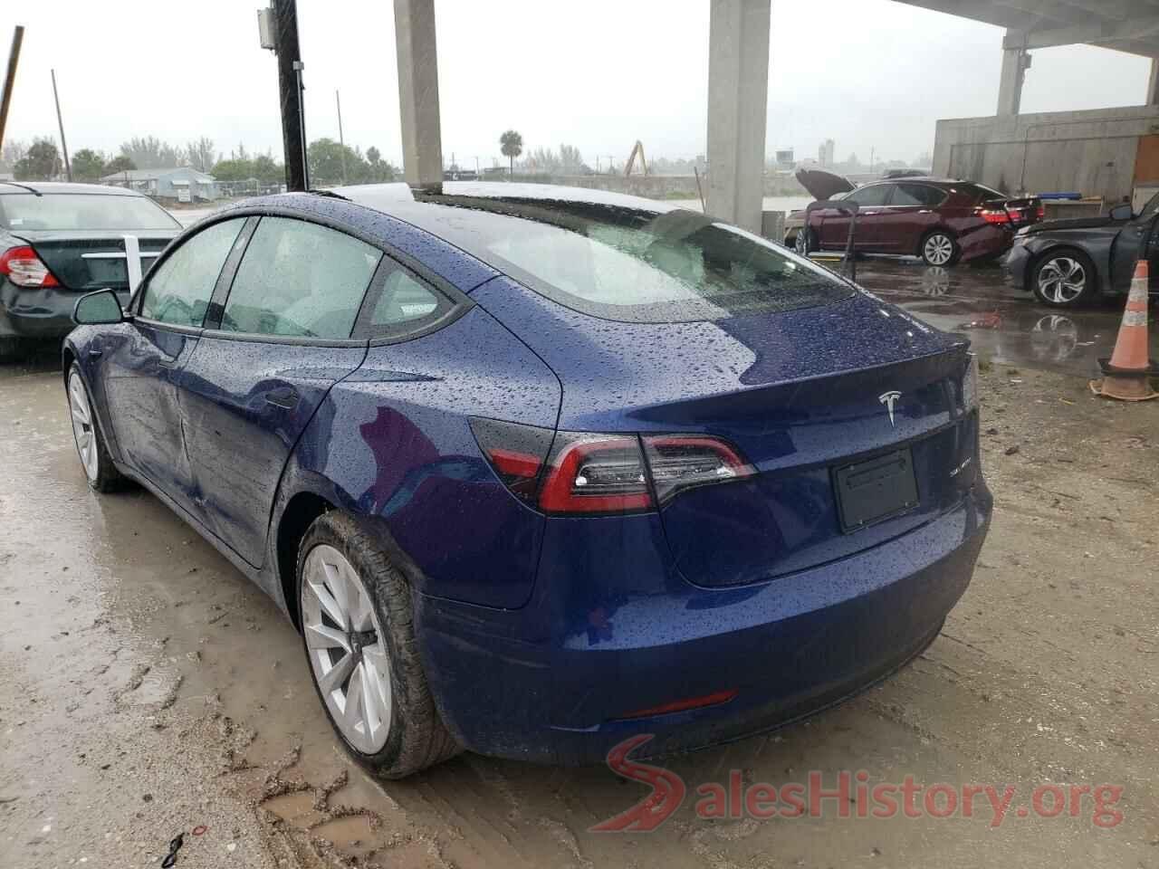 5YJ3E1EB4NF180896 2022 TESLA MODEL 3