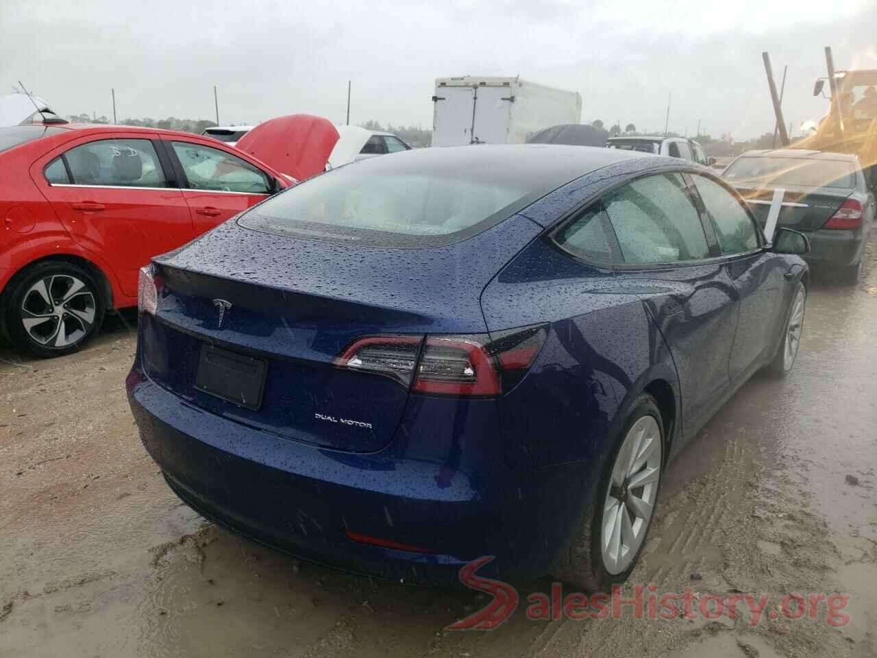 5YJ3E1EB4NF180896 2022 TESLA MODEL 3