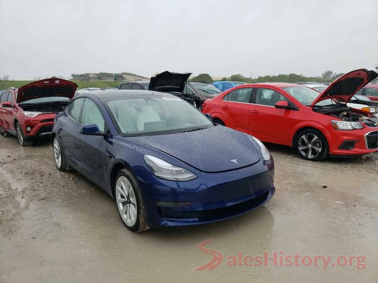 5YJ3E1EB4NF180896 2022 TESLA MODEL 3