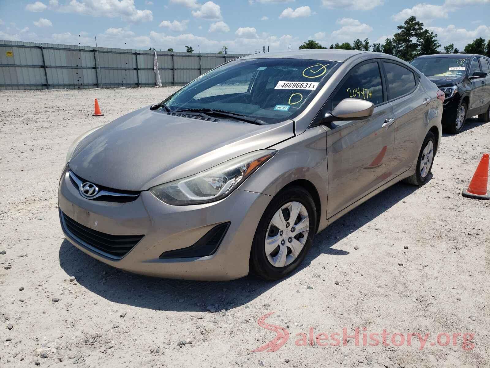 5NPDH4AE1GH688292 2016 HYUNDAI ELANTRA