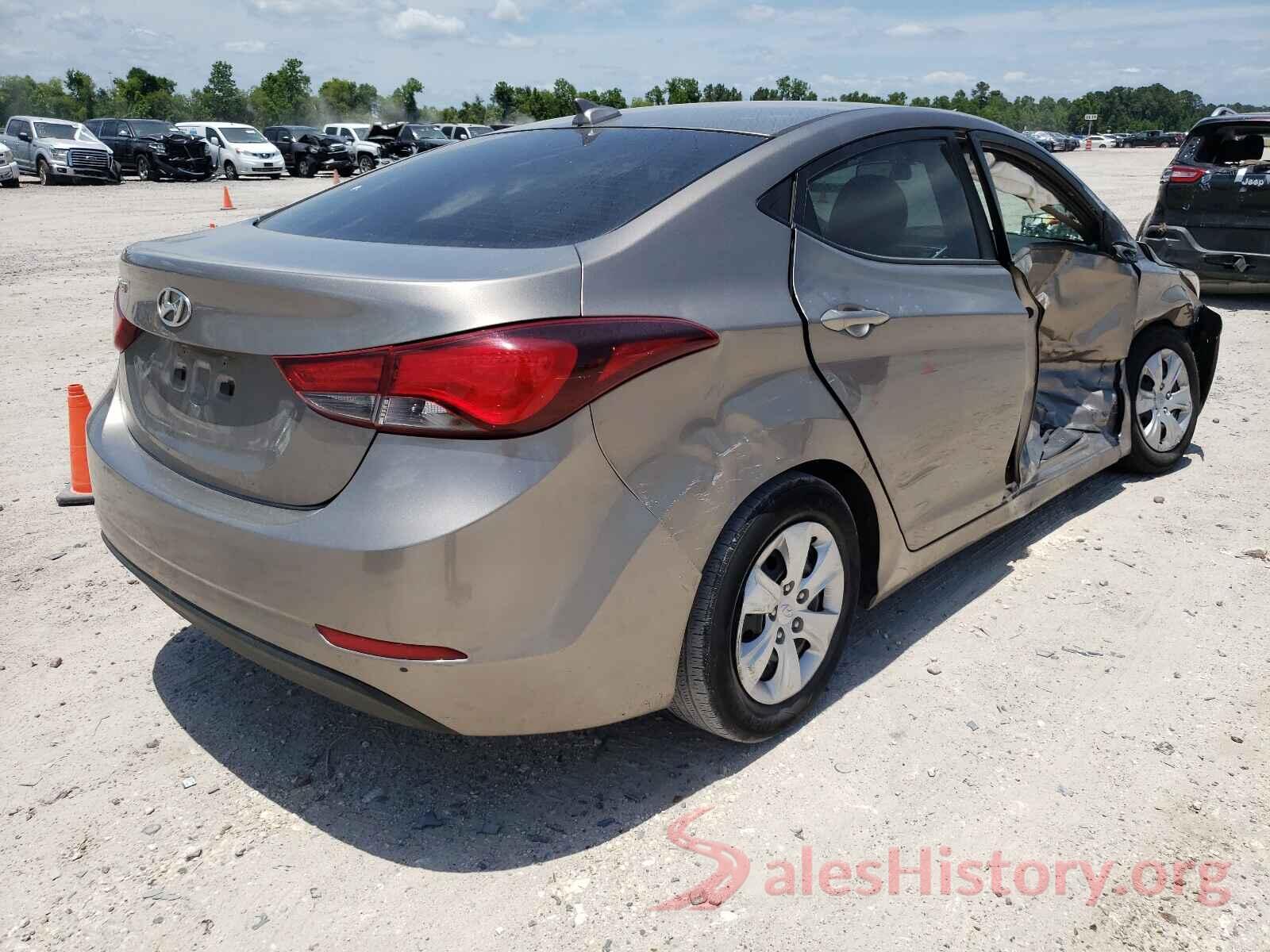 5NPDH4AE1GH688292 2016 HYUNDAI ELANTRA