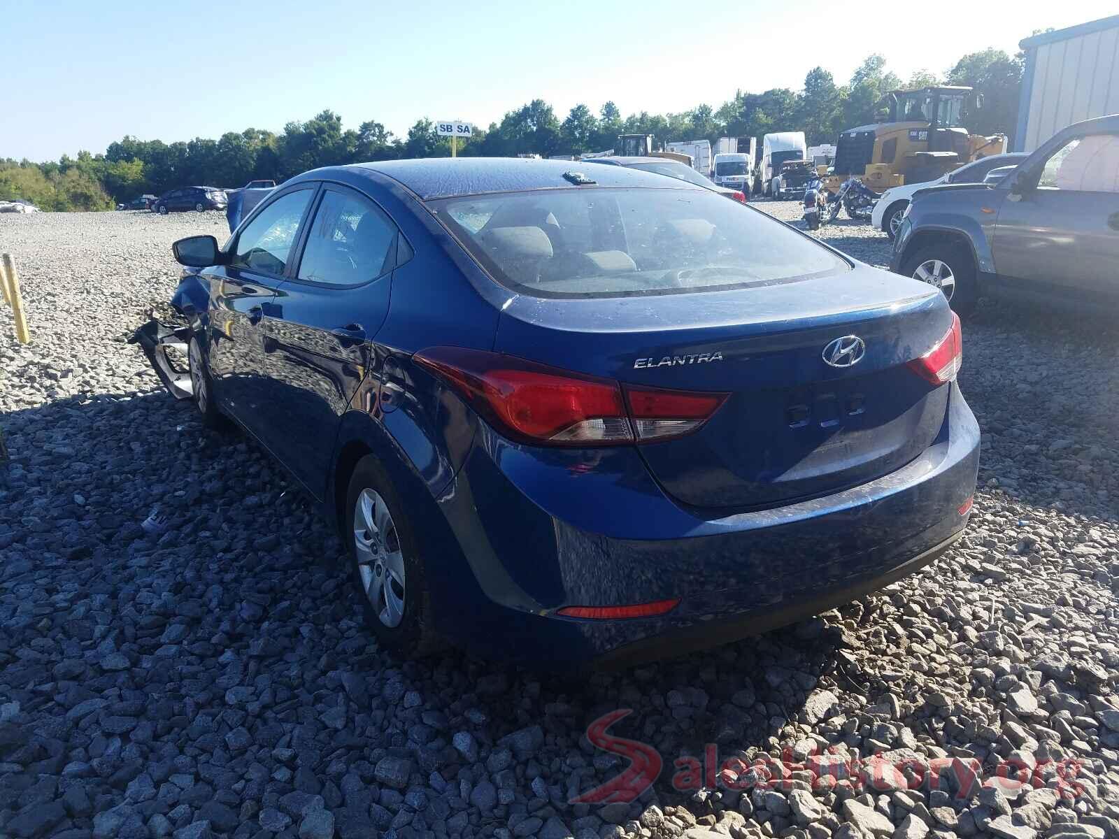 KMHDH4AE0GU600849 2016 HYUNDAI ELANTRA