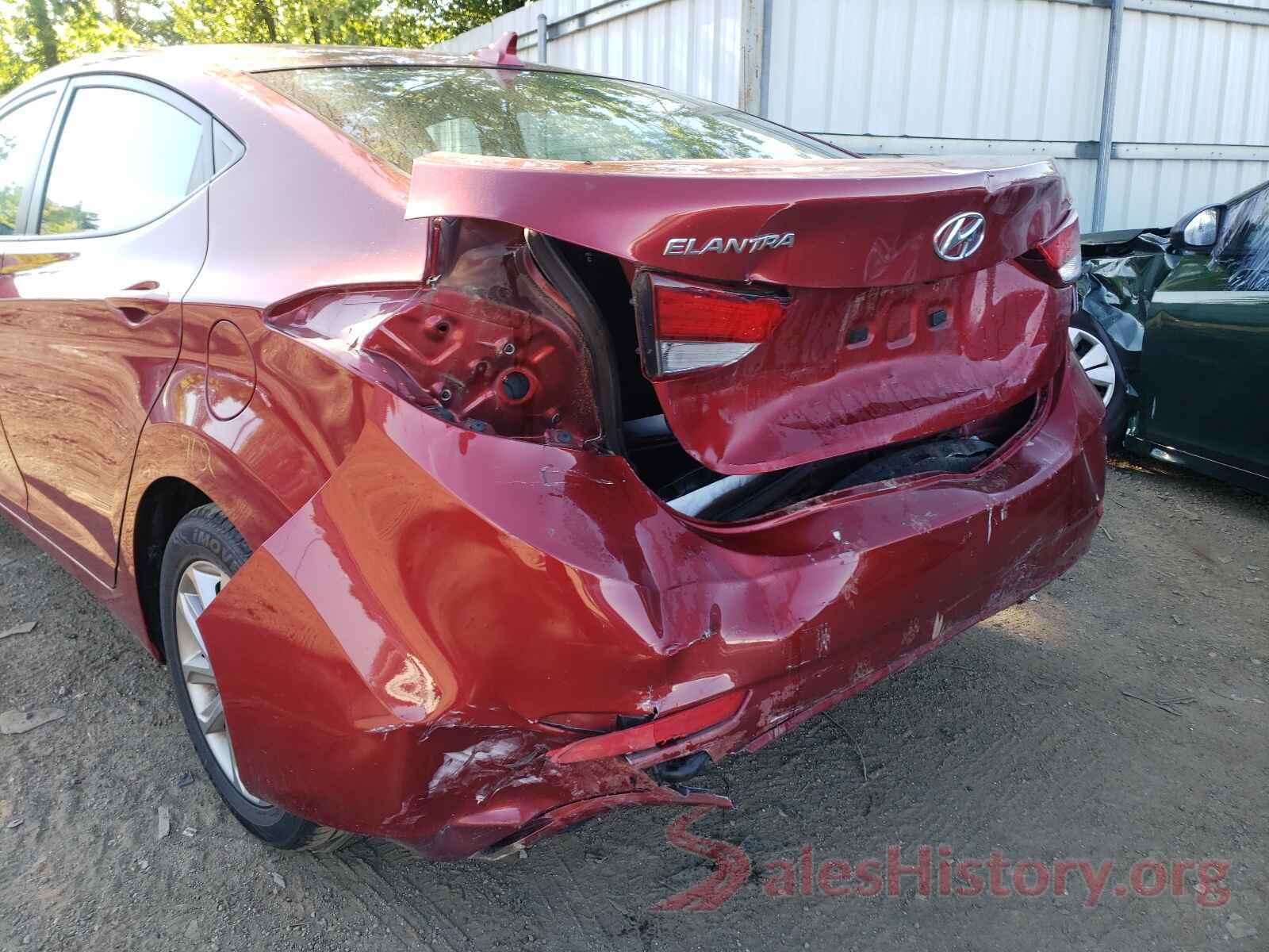 5NPDH4AE5GH653075 2016 HYUNDAI ELANTRA