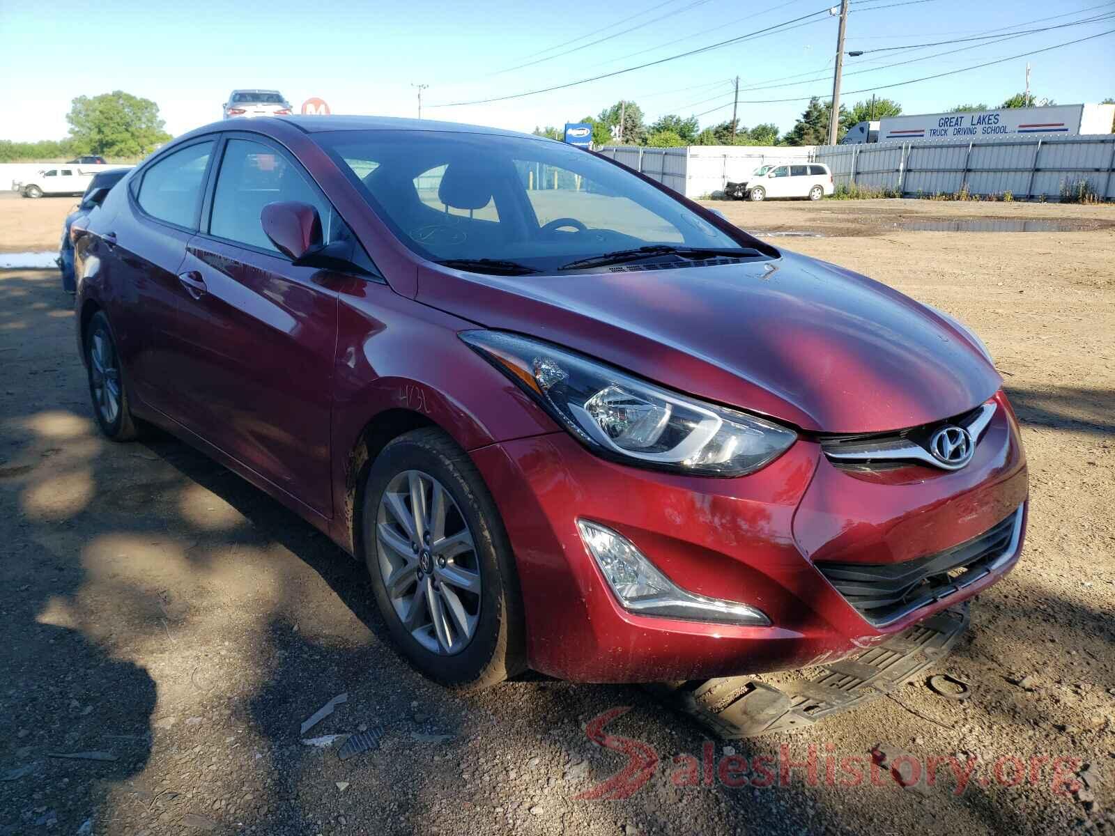 5NPDH4AE5GH653075 2016 HYUNDAI ELANTRA