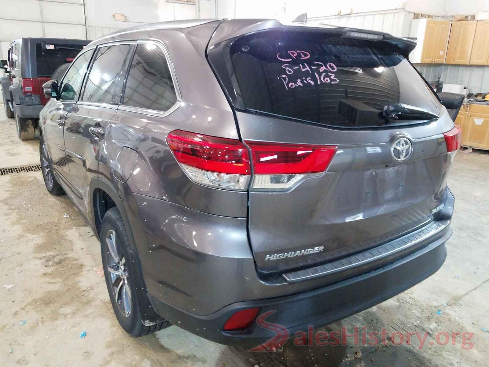 5TDJZRFH1KS574909 2019 TOYOTA HIGHLANDER