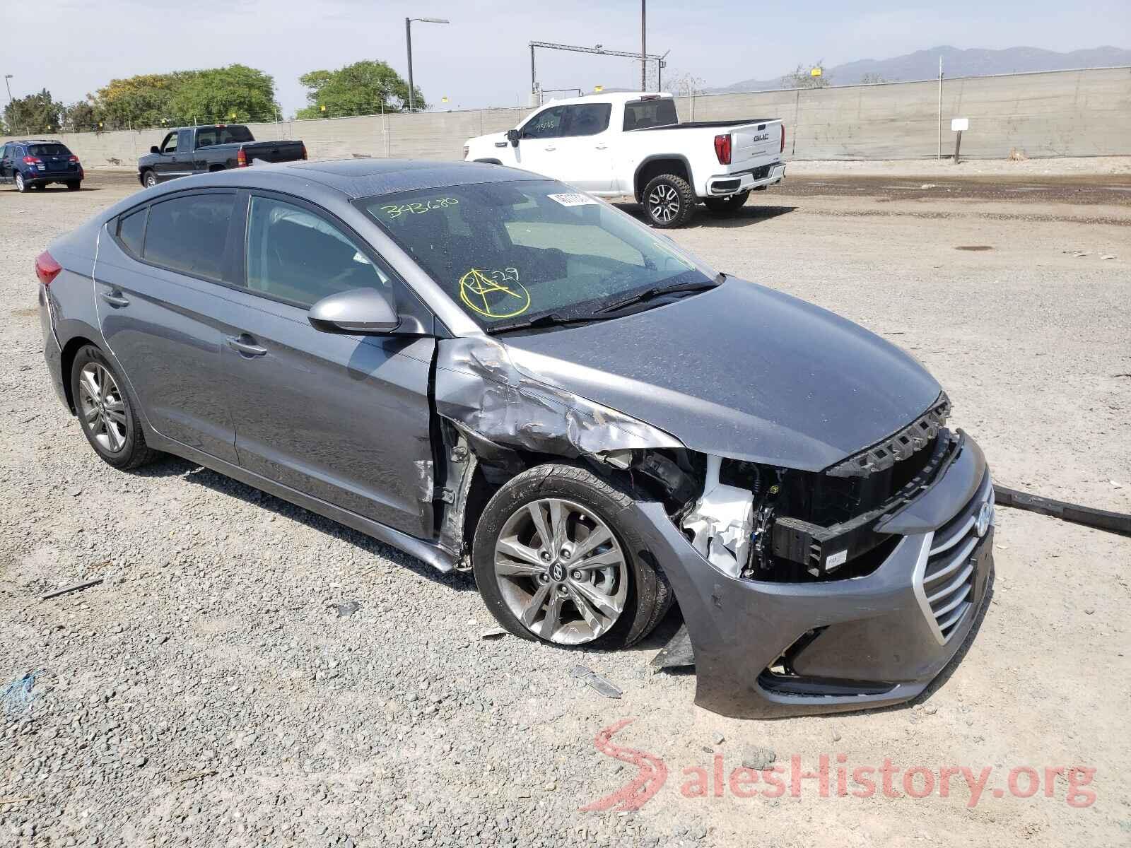 5NPD84LF8JH386544 2018 HYUNDAI ELANTRA