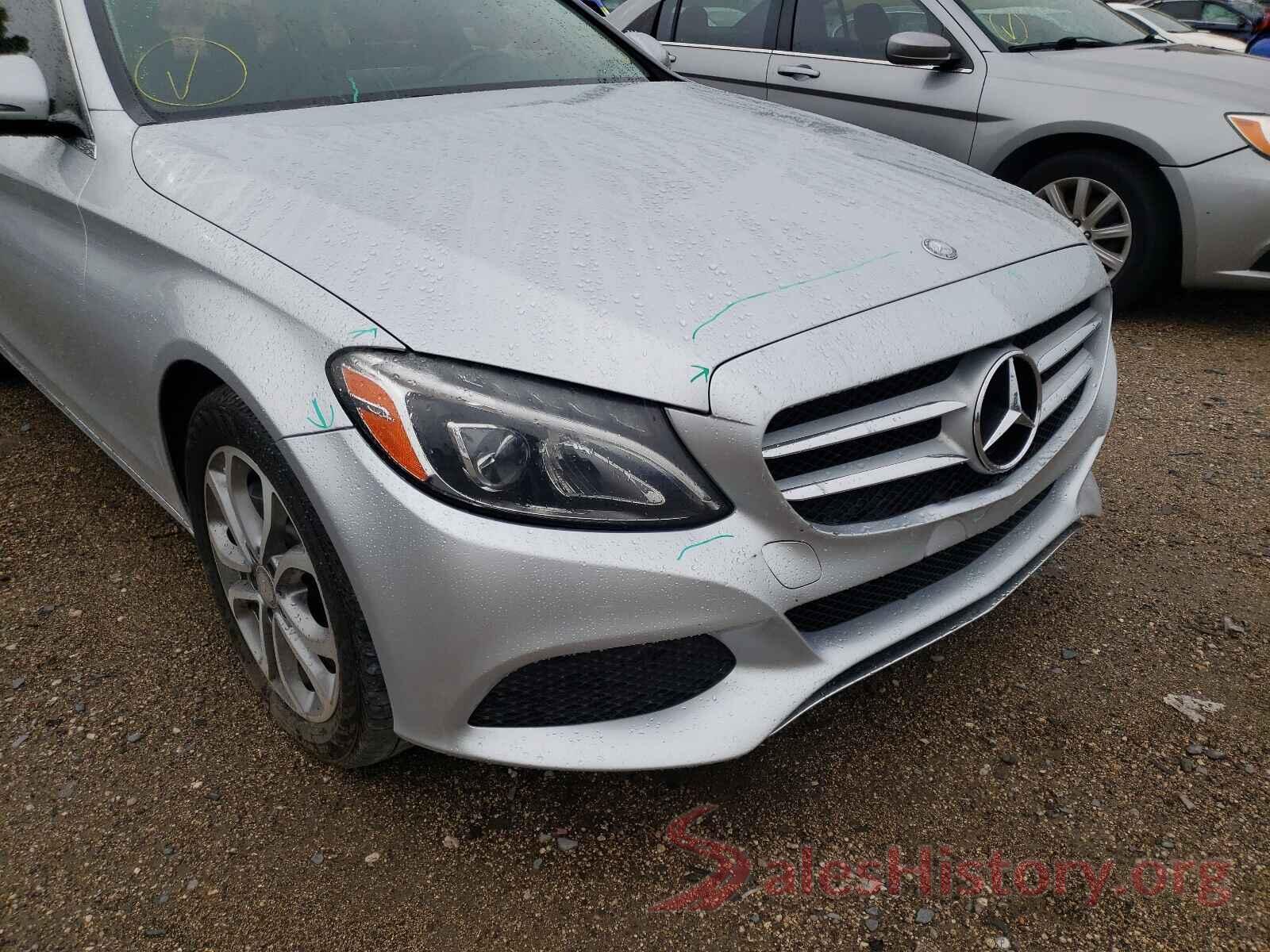 55SWF4KBXGU101880 2016 MERCEDES-BENZ C CLASS