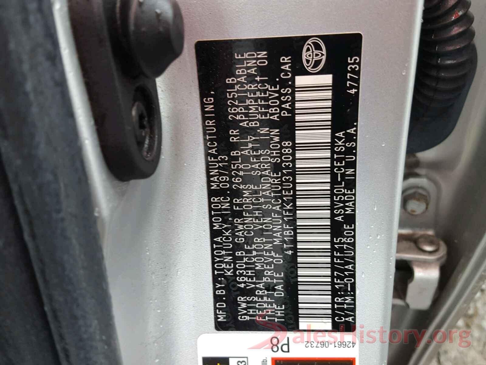 4T1BF1FK1EU313088 2014 TOYOTA CAMRY