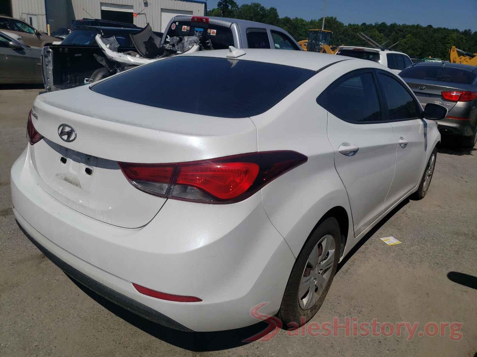 5NPDH4AE7GH737463 2016 HYUNDAI ELANTRA