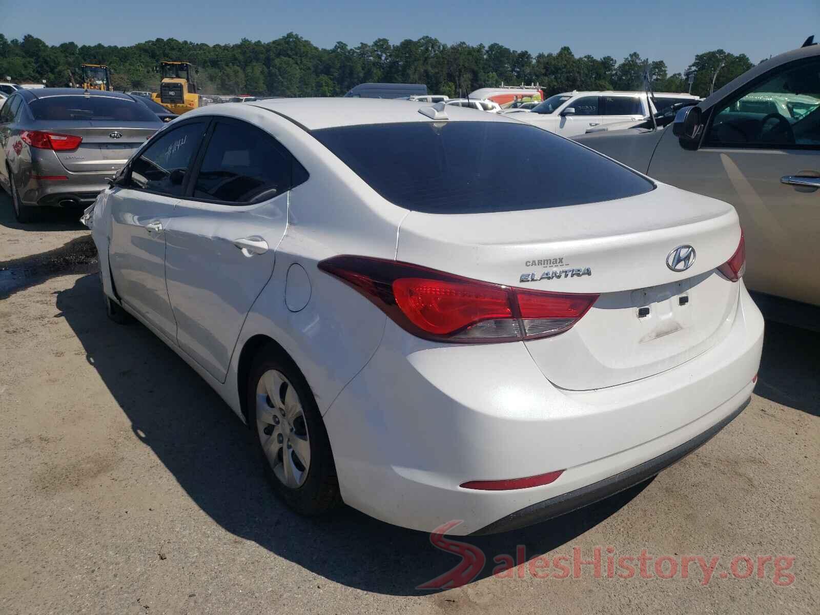 5NPDH4AE7GH737463 2016 HYUNDAI ELANTRA