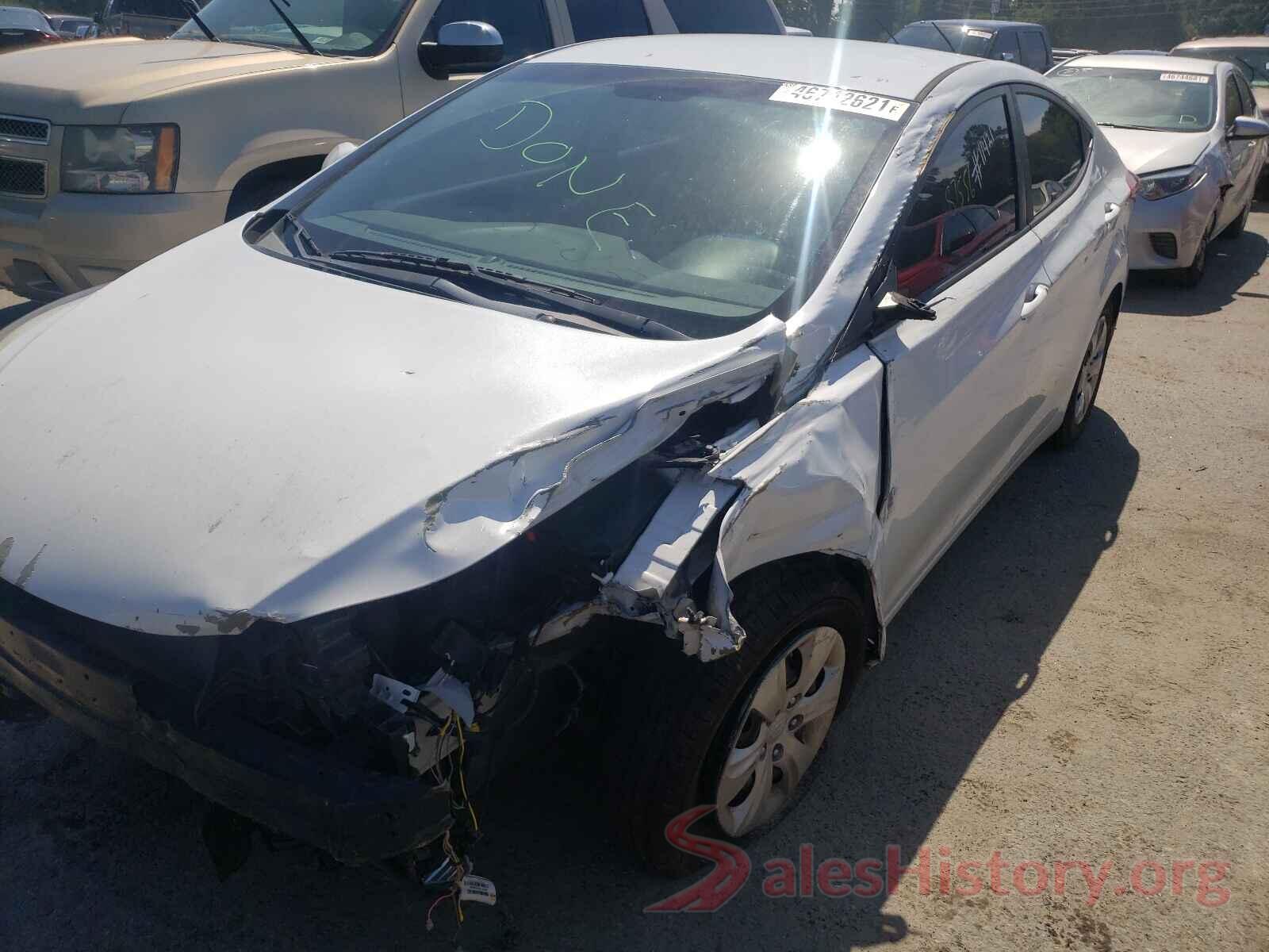 5NPDH4AE7GH737463 2016 HYUNDAI ELANTRA