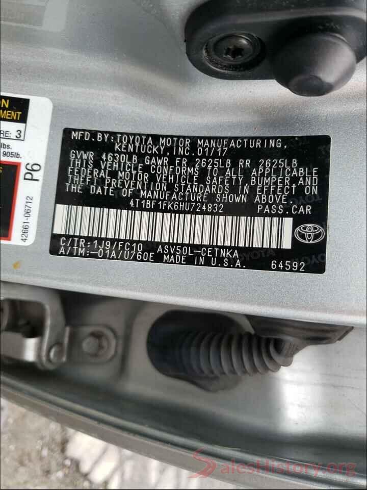 4T1BF1FK6HU724832 2017 TOYOTA CAMRY