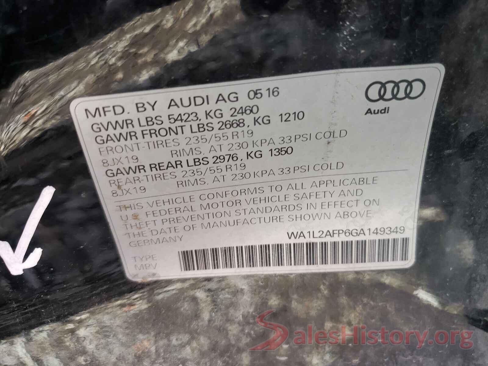 WA1L2AFP6GA149349 2016 AUDI Q5