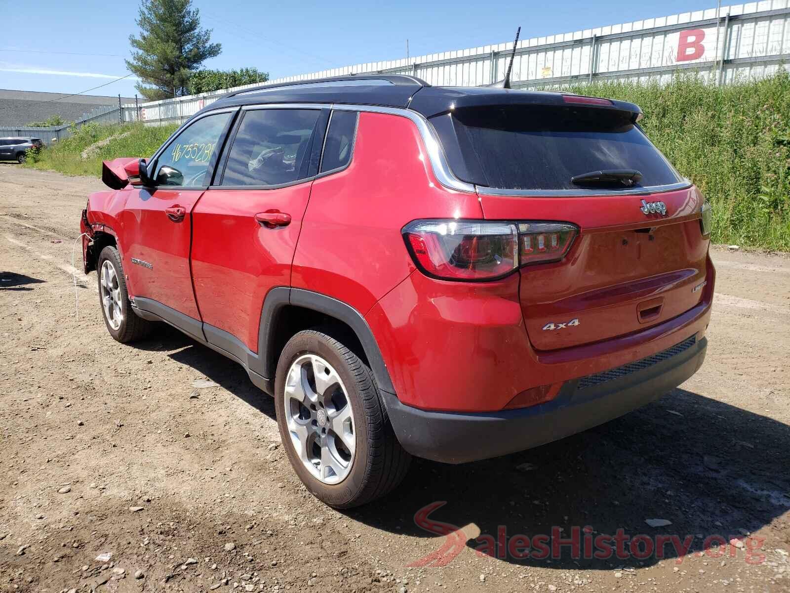 3C4NJDCB2LT245963 2020 JEEP COMPASS