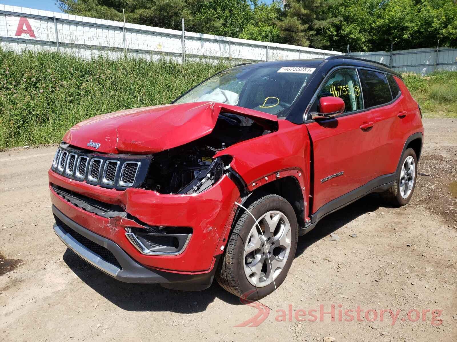 3C4NJDCB2LT245963 2020 JEEP COMPASS