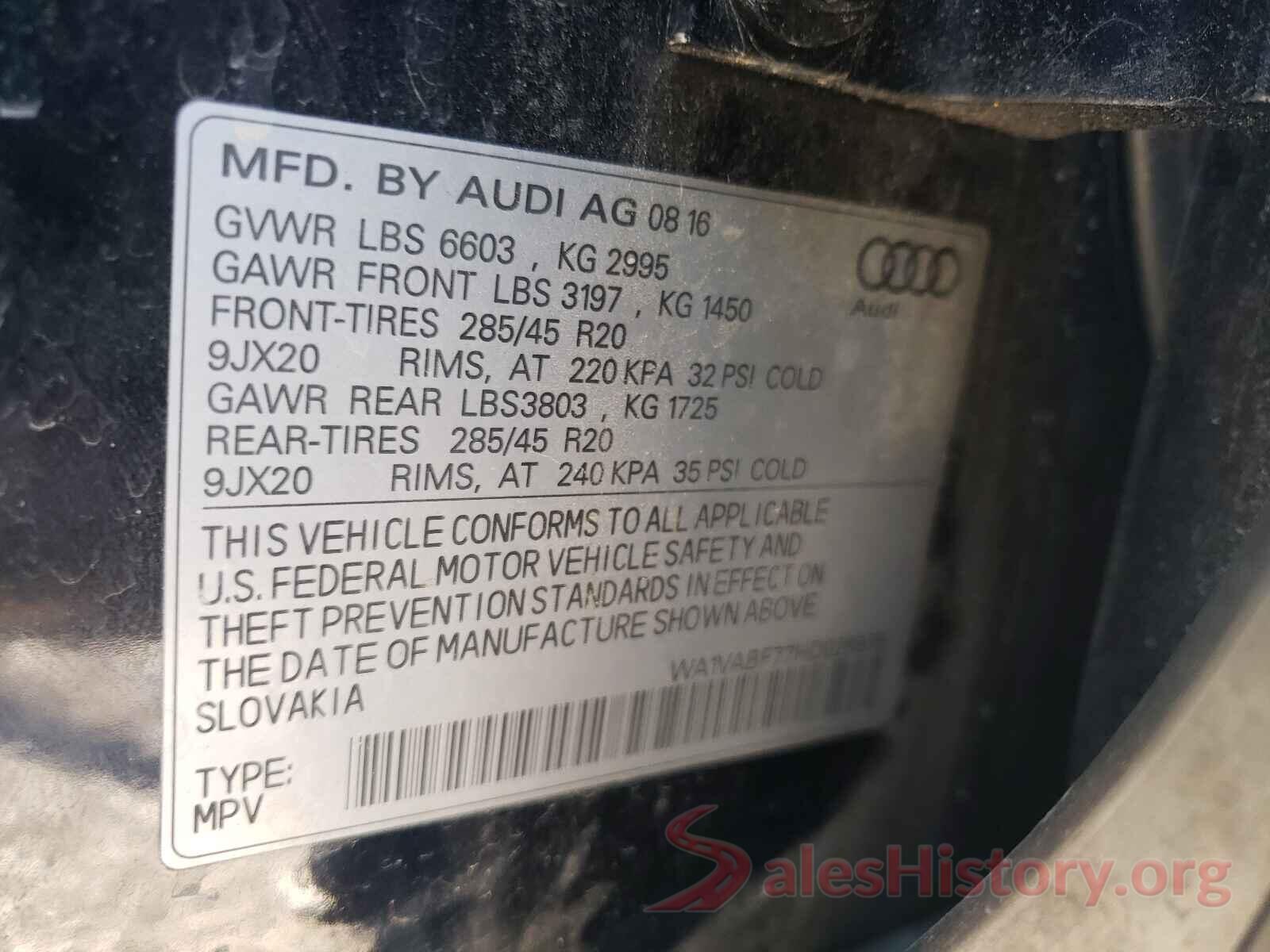 WA1VABF77HD025978 2017 AUDI Q7