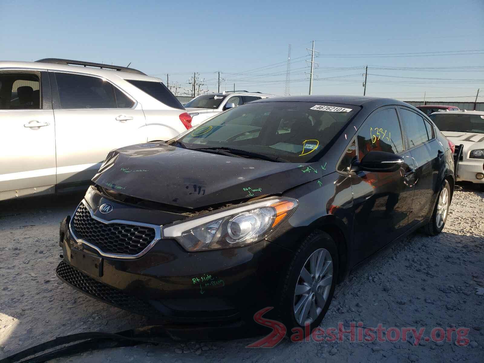 KNAFX4A6XG5502069 2016 KIA FORTE