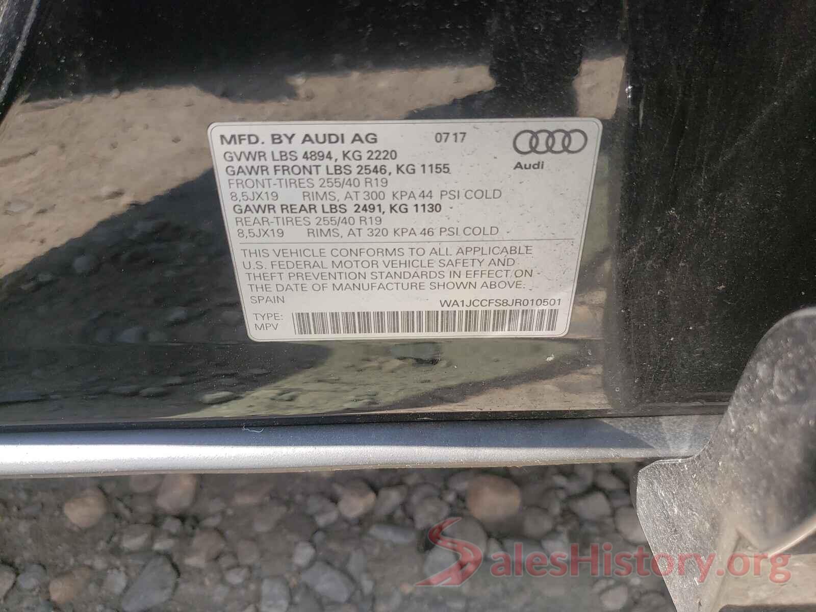 WA1JCCFS8JR010501 2018 AUDI Q3