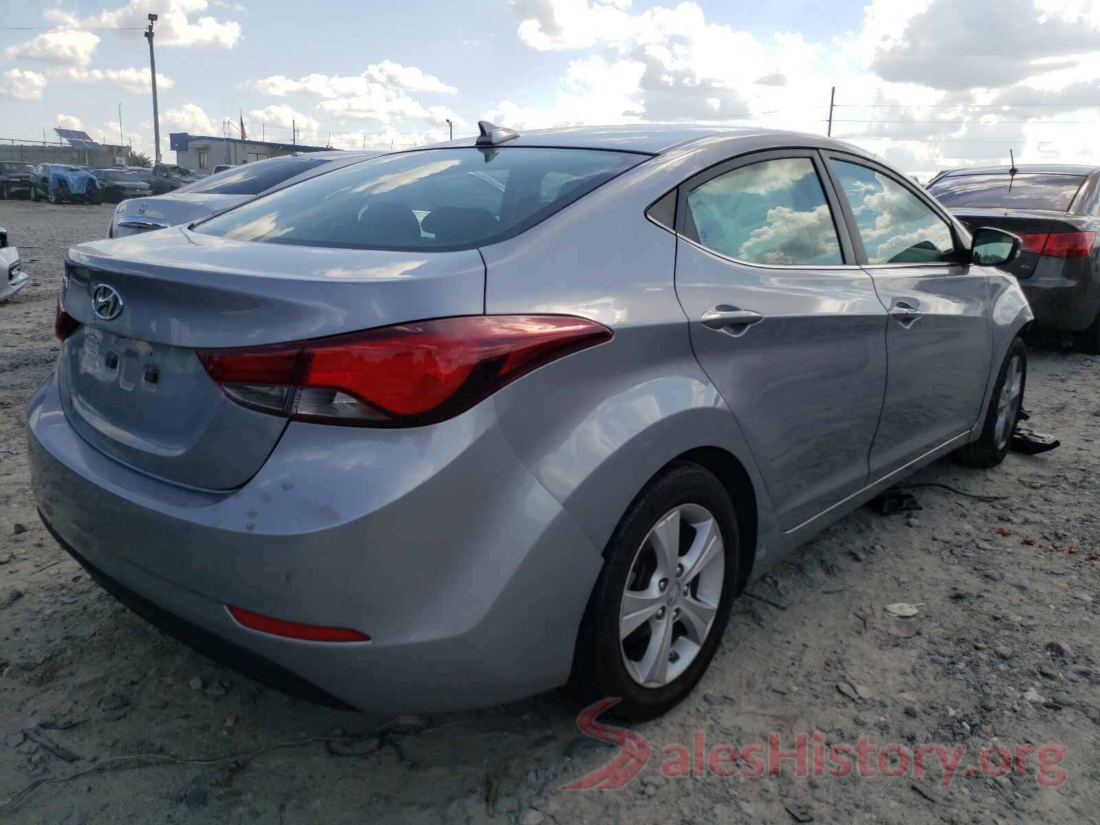 5NPDH4AE9GH675516 2016 HYUNDAI ELANTRA