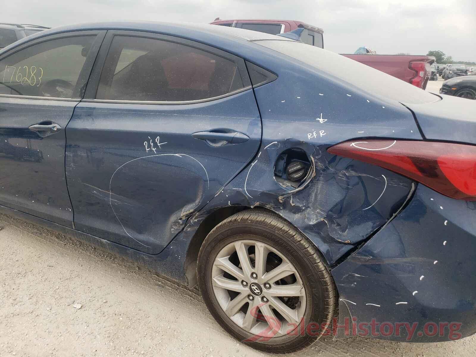 KMHDH4AE4GU503864 2016 HYUNDAI ELANTRA