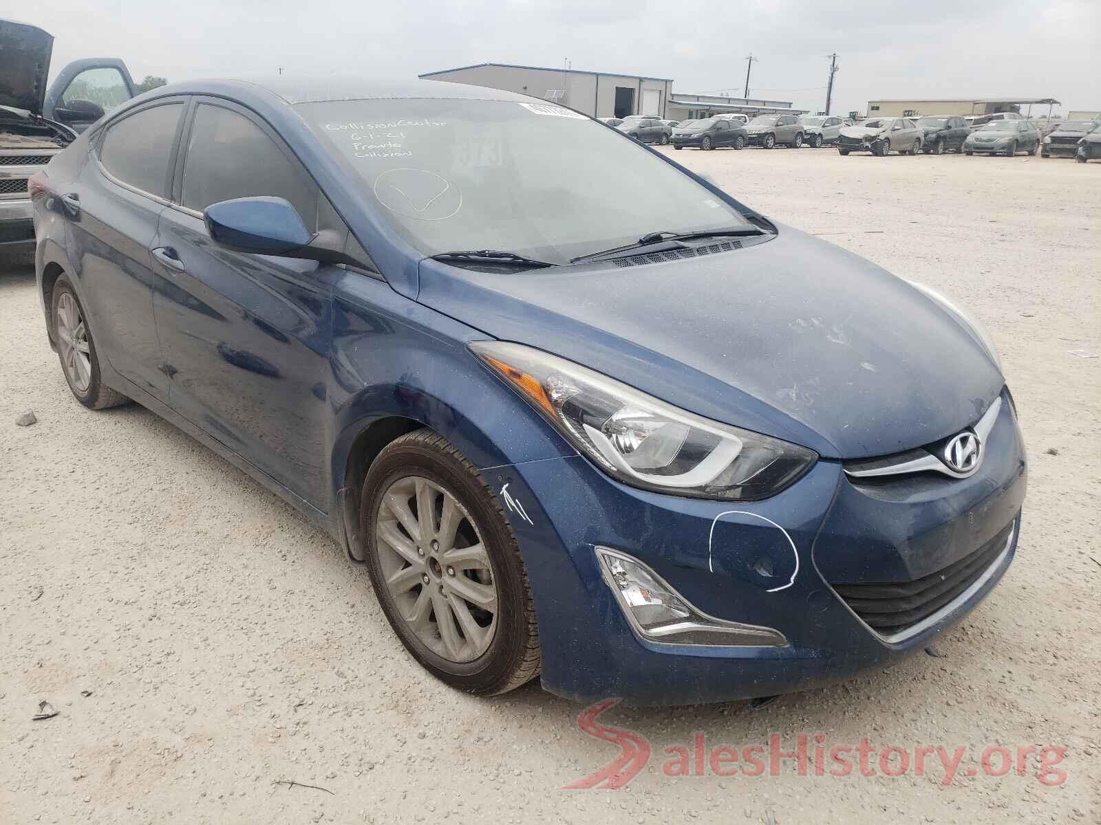 KMHDH4AE4GU503864 2016 HYUNDAI ELANTRA