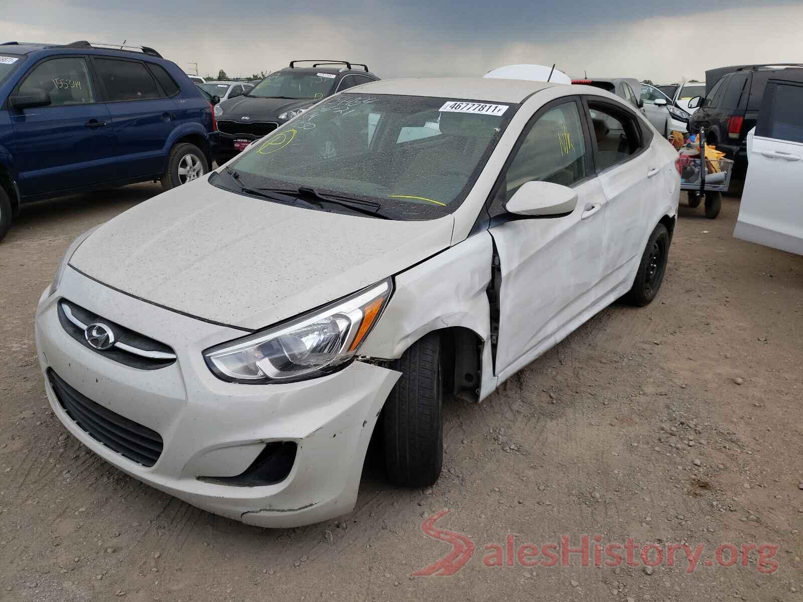 KMHCT4AE7GU106580 2016 HYUNDAI ACCENT