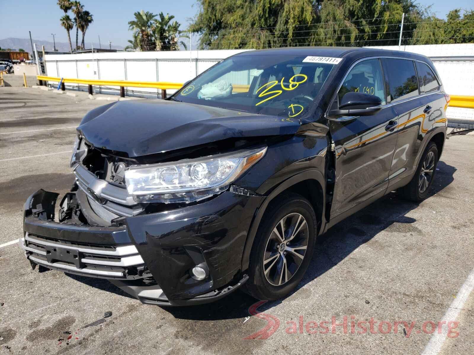 5TDZZRFH7KS291806 2019 TOYOTA HIGHLANDER