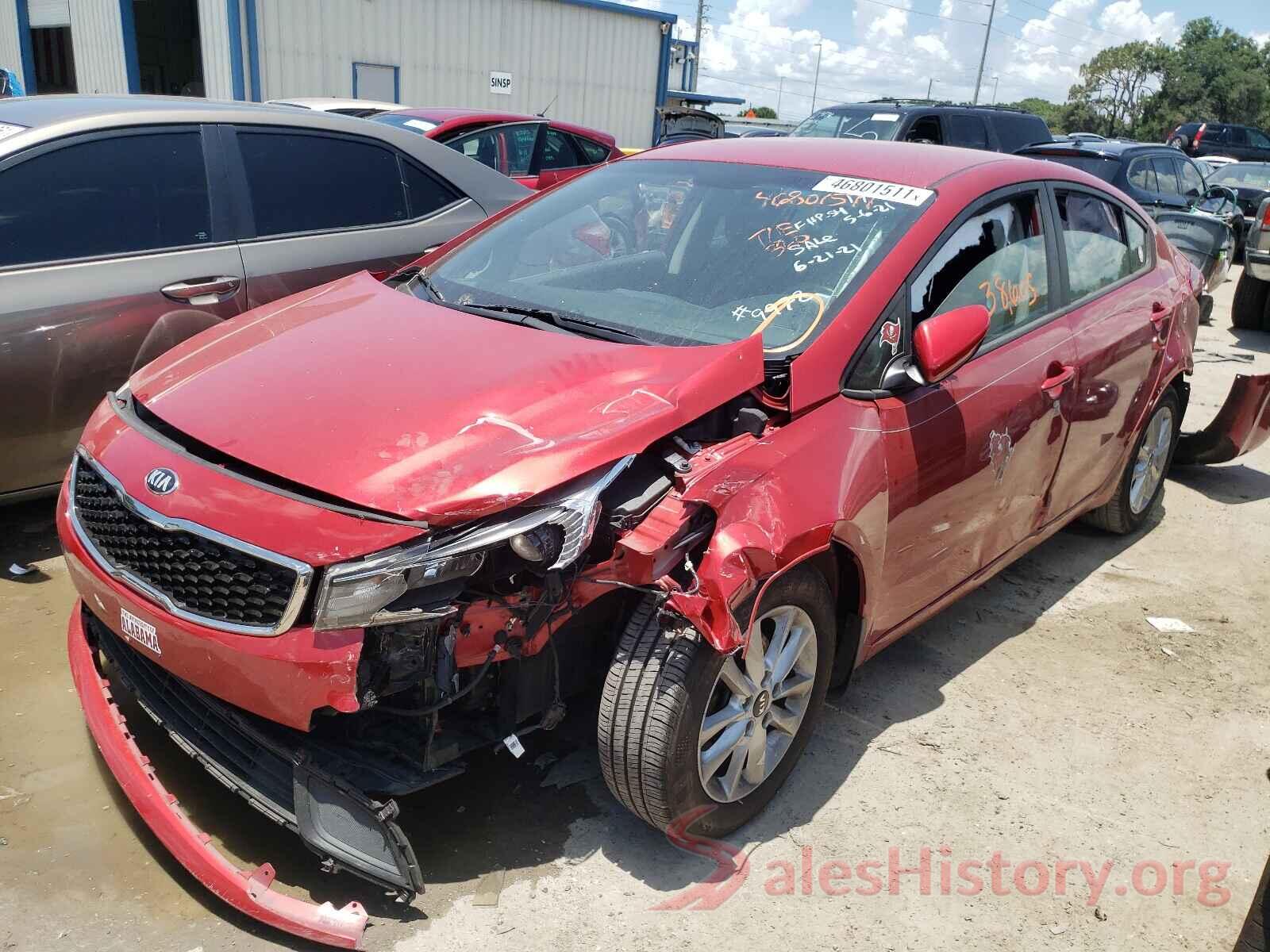 3KPFL4A73HE129972 2017 KIA FORTE